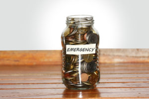 emergency fund money jar.